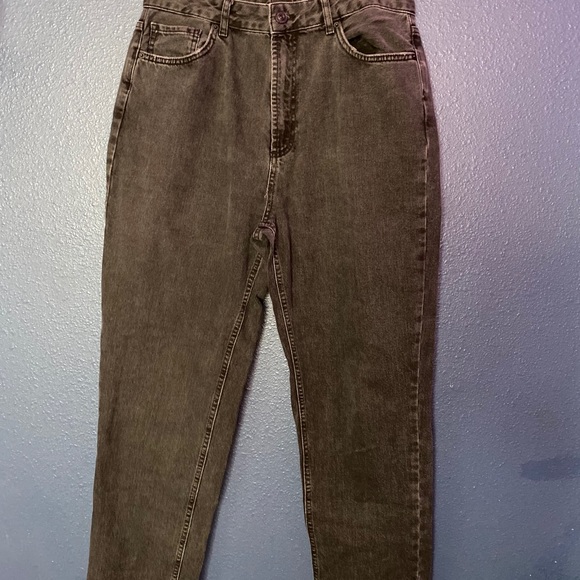 faded black mom jeans